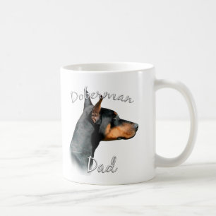 Caneca De Café Doberman Pinscher (preto) Pai 2