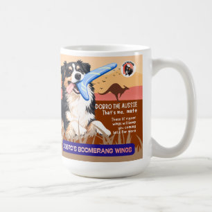 Caneca De Café DOBRO'S BOOMERANG WINGS Receita do Museu de Arte A