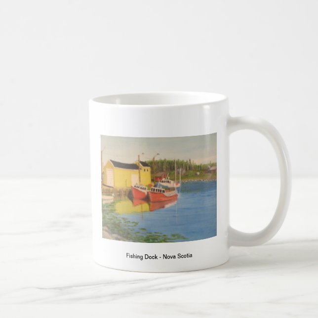Caneca De Café Doca da pesca - Nova Escócia (Direita)