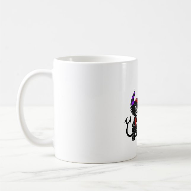 Caneca De Café Doce Anjo e Design de Diabo, Bem Versus Mal (Esquerda)