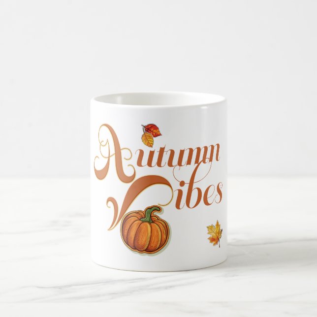 Caneca De Café Doce Autumn Vibes Trendy Ação de Graças (Centro)