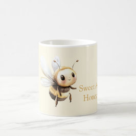 Caneca De Café Doce Como Abelha Feliz Fofa