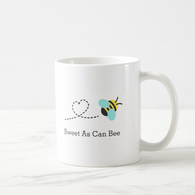Caneca De Café Doce como pode ser, abelha zumbindo fofa (Direita)