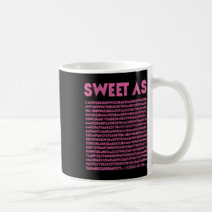 Caneca De Café Doce Como Professor De Geek De Matemática Pi 3.14,