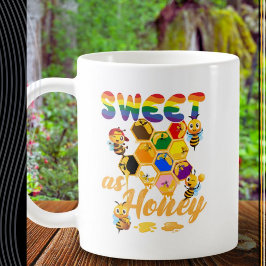 Caneca De Café Doce como Tee do Orgulho de Mel - Mês do Orgulho L