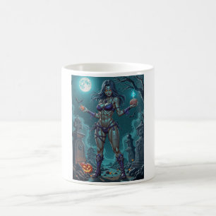Caneca De Café Doce de Halloween ou Namorada Zumbi com Miolos