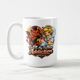 Caneca De Café Doce Design de Amor de Dia dos Namorados de Anjo e