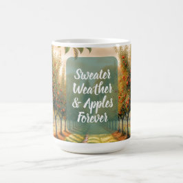 Caneca De Café Doce e Maçãs Para Sempre |