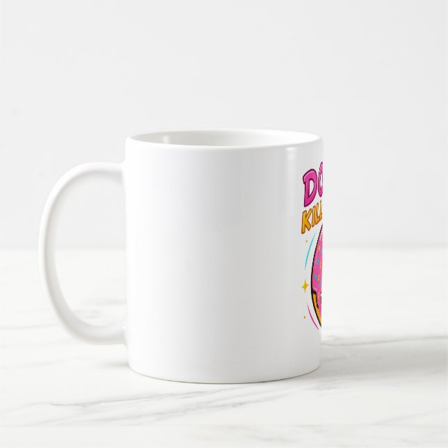 Caneca De Café Doce e Na moda - Camisa-T Gráfico de Rosquinha Gir (Esquerda)