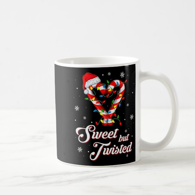 Caneca De Café Doce Mas Engraçado Natal Doce Cana De Natal  (Direita)