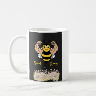 Caneca De Café Doce mas Forte – abeille mignonne