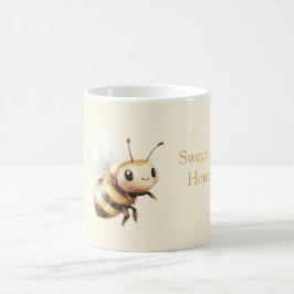 Caneca De Café Doce Mel Fofo Abelha Feliz