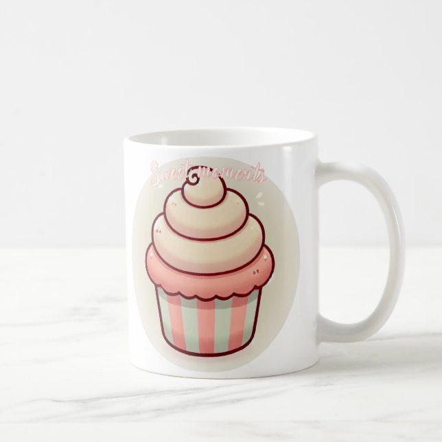 Caneca De Café Doce Momentos Cupcake Mug (Direita)