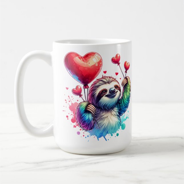 Caneca De Café Doce Namorados Sloth (Esquerda)