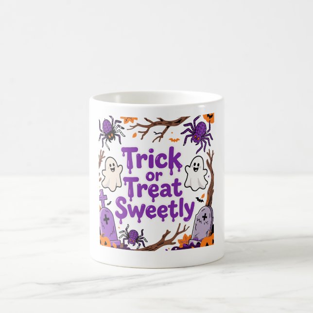 Caneca De Café Doce ou Travessura Docemente (Centro)
