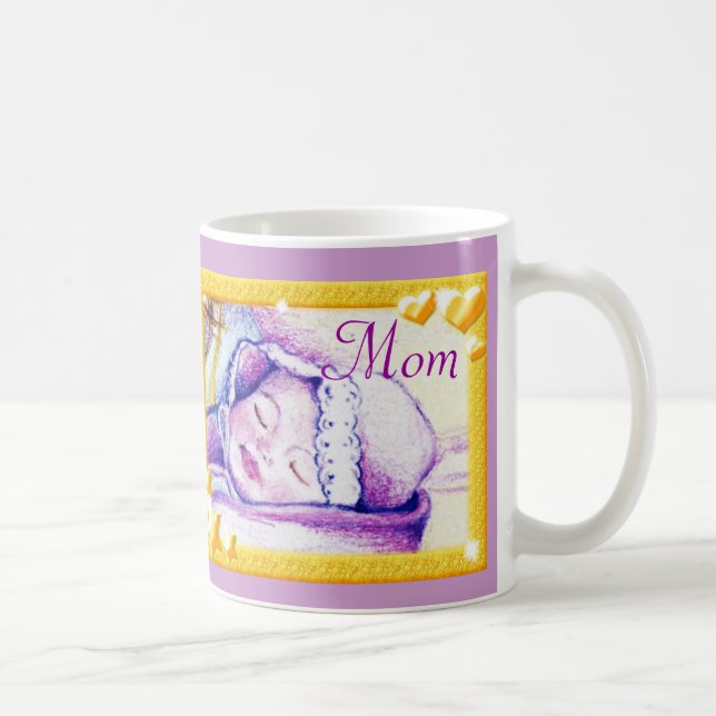 Caneca De Café Doce Sonhos Querida Mãe Café Mug (Direita)