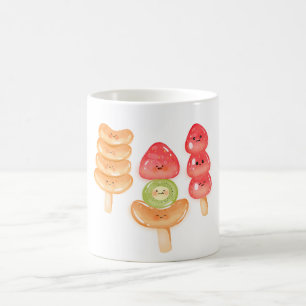 Caneca De Café Doce Tanghulu Desenhado à Mão Kawaii