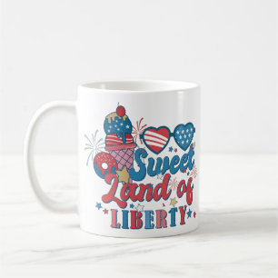 Caneca De Café DOCE TERRA DA LIBERDADE patriótico