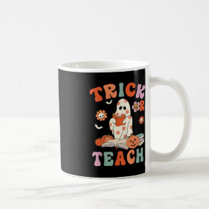 Caneca De Café Docente Ou Ensino Pó-Fantasma Floral H