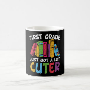 Caneca De Café Docentes do 1º ano na escola livros de esquadra