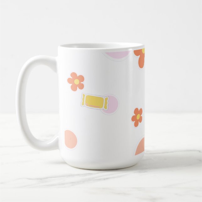 Caneca De Café doces e flores (Esquerda)