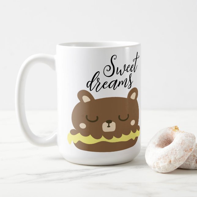 Caneca De Café Doces Sonhos (Com Donut)