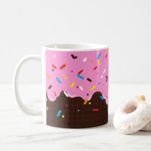 Caneca De Café Docinho de Chocolate Rosa