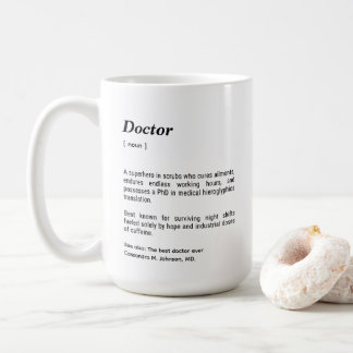 Caneca De Café Doctor Funny Dictionary Definition Custom