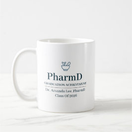Caneca De Café Doctor of Pharmacy Custom Name Since Year