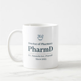 Caneca De Café Doctor of Pharmacy Personalized