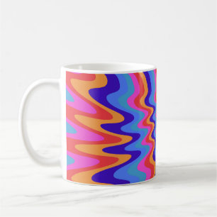 Caneca De Café Documento de Trabalho Retroativo Hippie Trippy 196