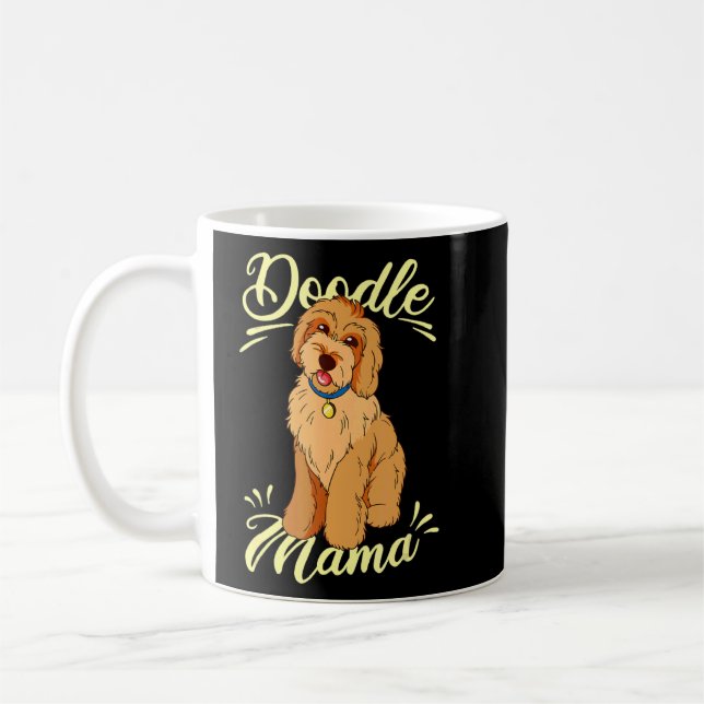 Caneca De Café Dodle Doodle Doodle Doodle Doodle Doodle Doodle Do (Esquerda)