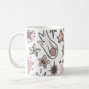 Caneca De Café Dodles Cósmicos: Estrelas e Cometas