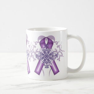 Caneca De Café Doença de Alzheimer e Câncer de pâncreas mês