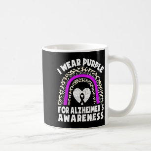 Caneca De Café Doença de Alzheimer usa roxo para conscientização 