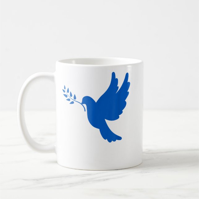 Caneca De Café Doença de Paz na Ucrânia (Esquerda)