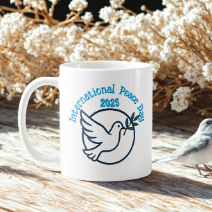Caneca De Café Doença do Dia Internacional da Paz