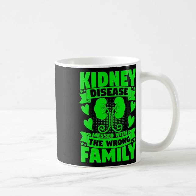 Caneca De Café Doença Enlacada Com Doença Renal Familiar Errada (Direita)