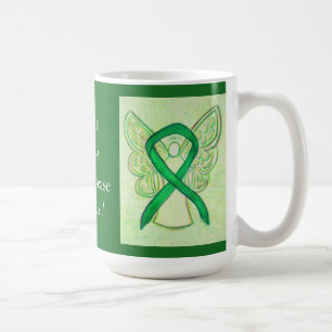 Caneca De Café Doença Renal Sensibilização Ribbon Angel Mug Pe