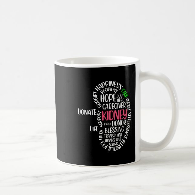 Caneca De Café Doença Sensibilização Doador do transplante de órg (Direita)