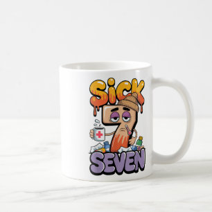 Caneca De Café Doente Sete Seis Sete 6 7 Engraçado 67 Gíria Gen A
