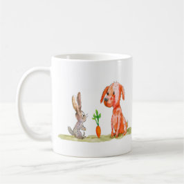 Caneca De Café Dog and Bunny Easter