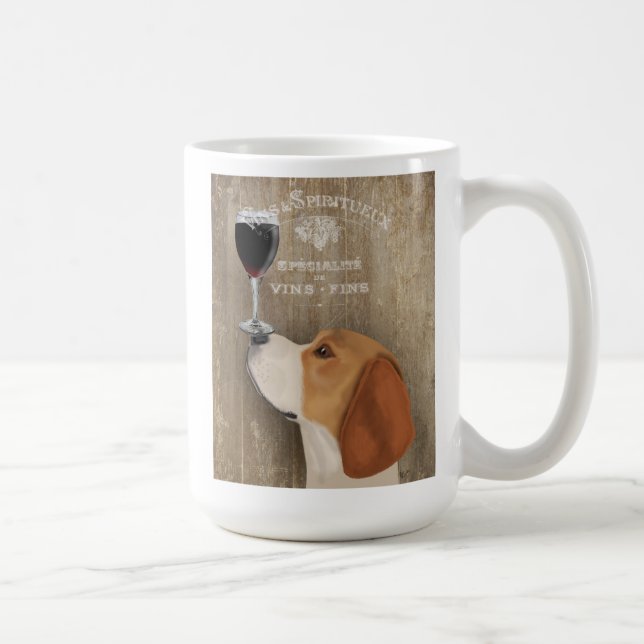 Caneca De Café Dog Au Vin Beagle (Direita)
