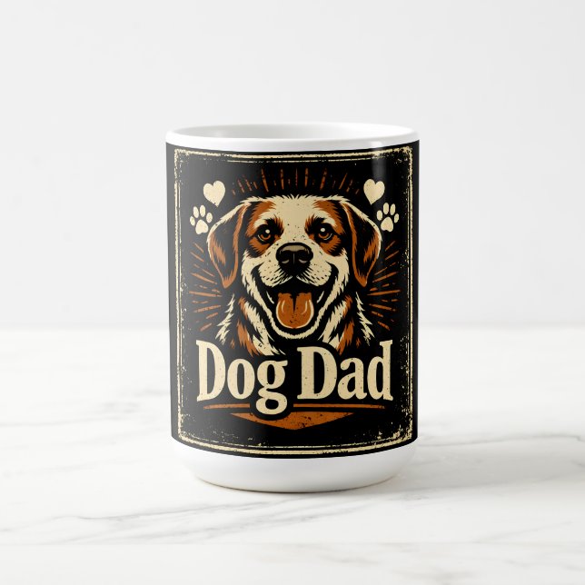 Caneca De Café Dog Dad – Proud Canine Father Love (Centro)