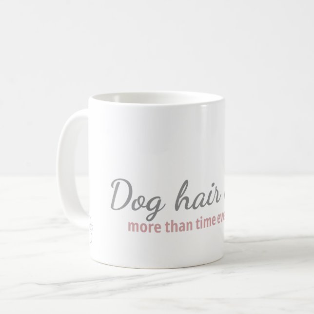 Caneca De Café Dog Hair Heals Mug - Comfort Gift for Dog Lovers (Frente Esquerda)