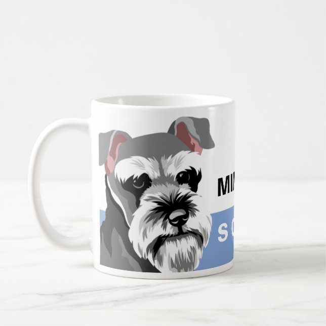 Caneca De Café Dog Lover Miniature Schnauzer (Esquerda)