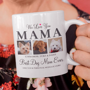 Caneca De Café Dog Mamãe Gift - Nós Te Amo A Colagem De Fotos Da 