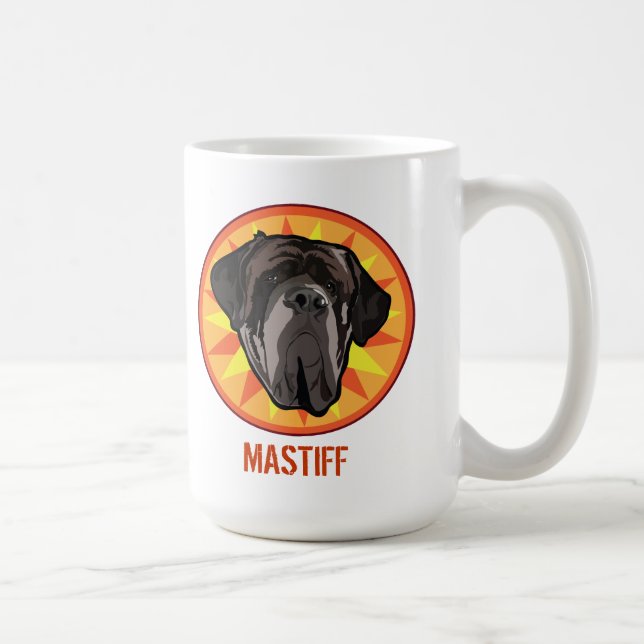 Caneca De Café Dog Mastiff (Direita)