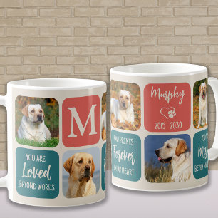 Caneca De Café Dog Memorial Gift Pet Perda Pet Cores Retroativas