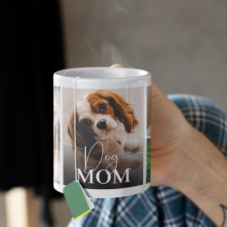 Caneca De Café Dog Mom 5 Photo Collage Coffee Mug
